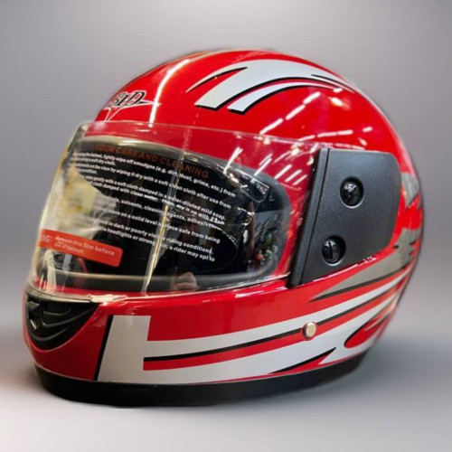 Шлем BLD 825-1 (красный, серебряный)