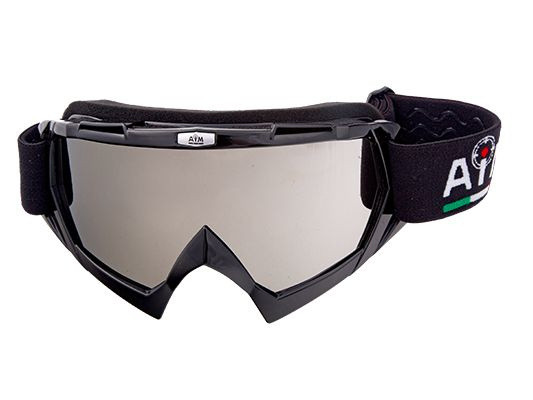 Очки защитные кроссовые AiM 634-100 Black Glossy