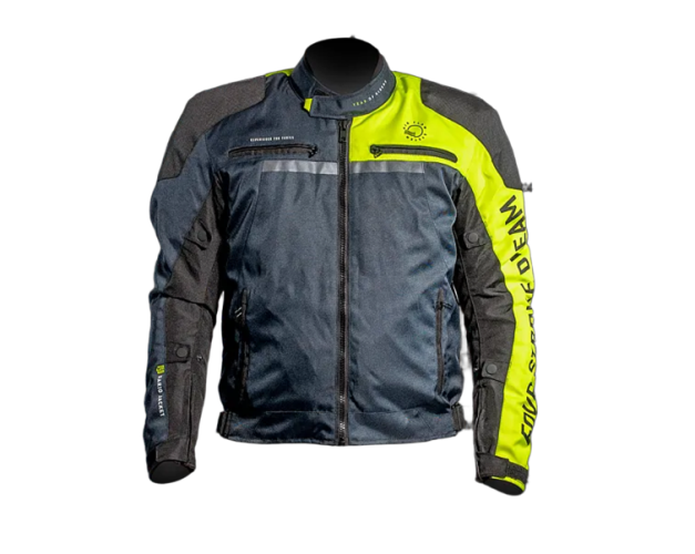 Мотокуртка тканевая FSD DARIO (синяя,зеленая)
