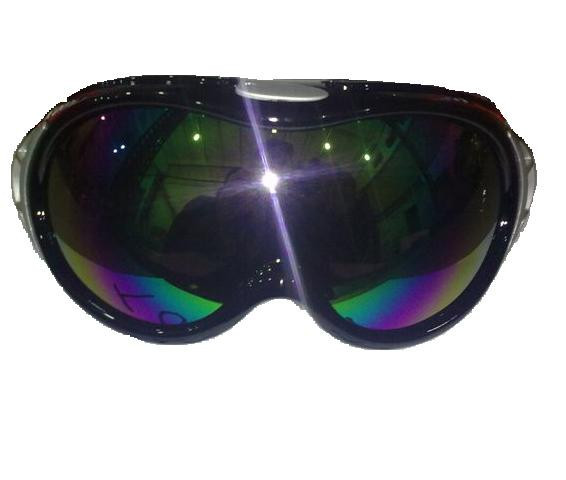 Очки защитные кроссовые детские 815-6 (черная линза радужная)