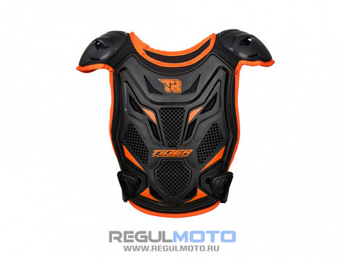 Защитный панцирь TIGER Y11 детский черный/оранжевый