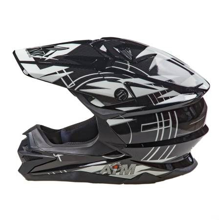 Шлем кроссовый AiM JK803S White/Black