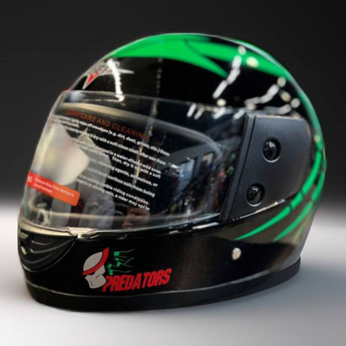 Шлем BLD 825 (черный, зеленый)