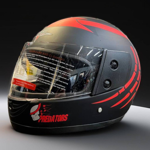 Шлем BLD 825 (черный, красный матовый)