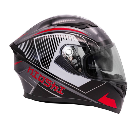 Шлем KIOSHI Avatar 320 интеграл с очками (Красный)