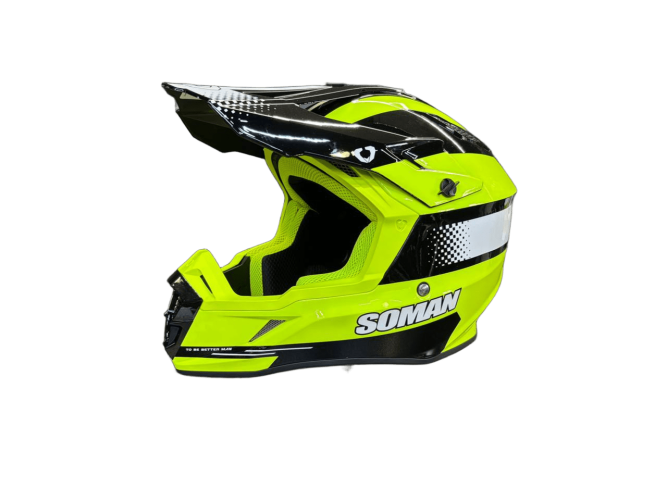 Шлем кроссовый Soman M11 (черно-желтый)