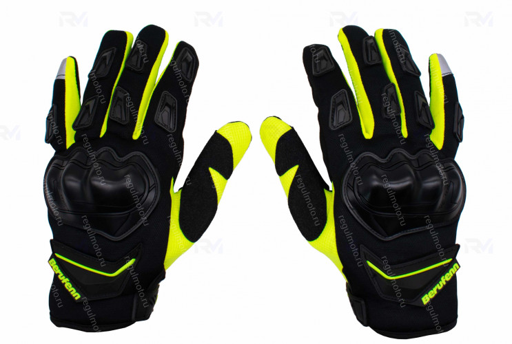 Мотоперчатки SPURTT BF1903 (Черный/зеленый)