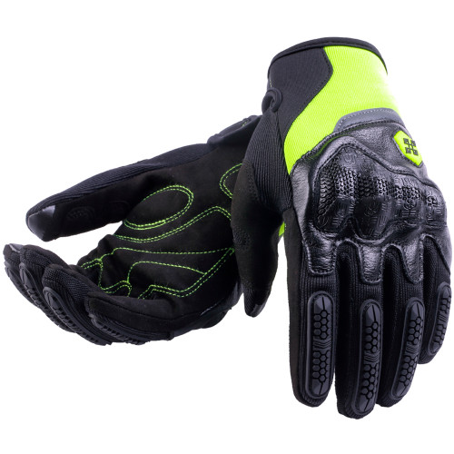 Мотоперчатки Masontex Junior M30BB (Черный/ лайм)