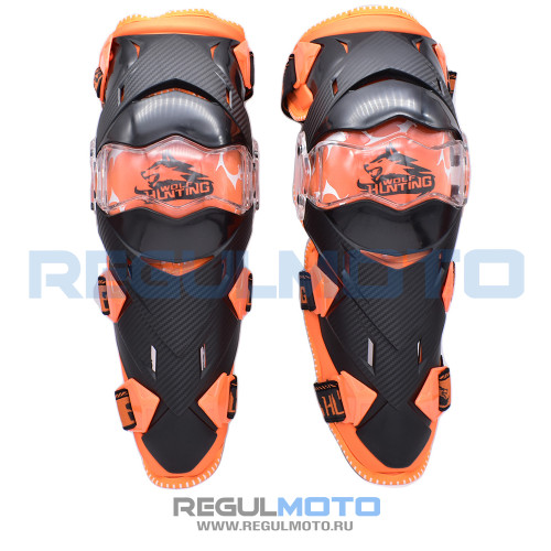 Наколенники Wolf KN01 (Черный/оранжевый)