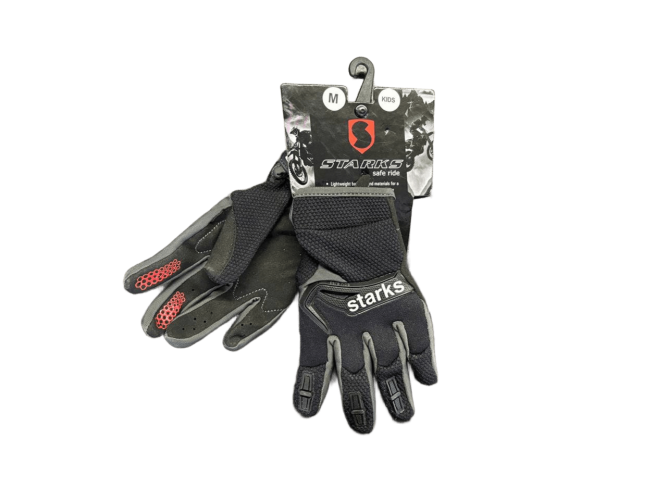 Мотоперчатки STARKS Перчатки для кросса Phoenix Kids Cерый/Черный