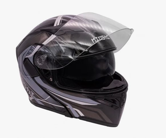 Шлем KIOSHI Tourist 316 (Черный/серый)