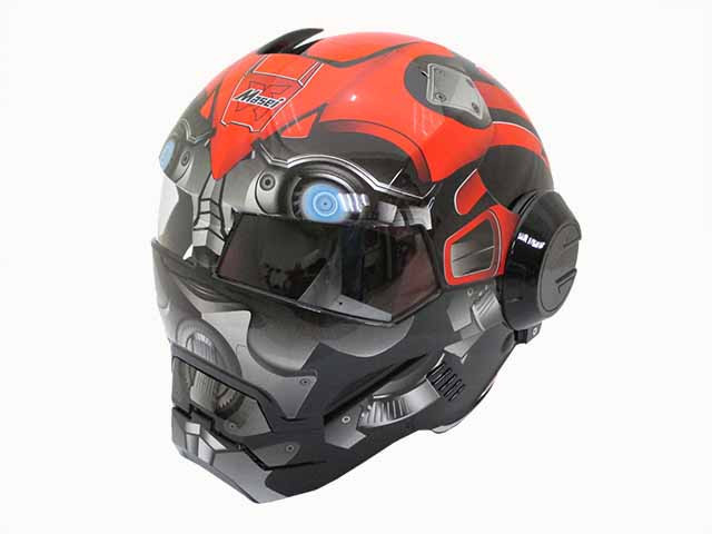 Шлем MASEI 610 Bublebee (красный)