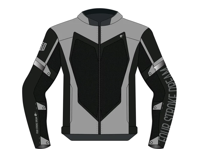 Мотокуртка ткань FSD JANO black/ice