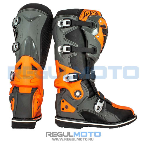 Мотоботы RYO Racing MX7 Enduro, оранжевый /серый /черный